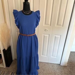 Universal Thread Maxi Navy Blue Dress Size L